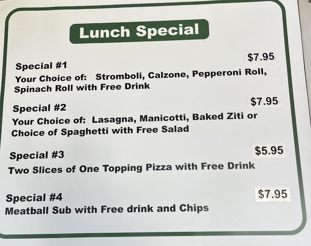 Aviano's Pizza Pasta Subs Menu image 3